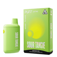 Puff Bar Delta 8 THC Sour Tangie Disposable Device with Packaging