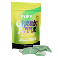 Puff Bar Delta 9 THC Green Apple Edible Cannabis Infused Gummies